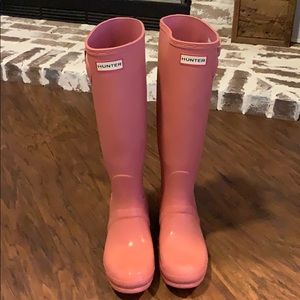 COPY - HUNTER Rainboots - Pink - Size 8